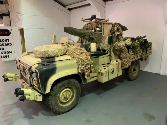 1987 land rover defender 110 military sas dpv replica