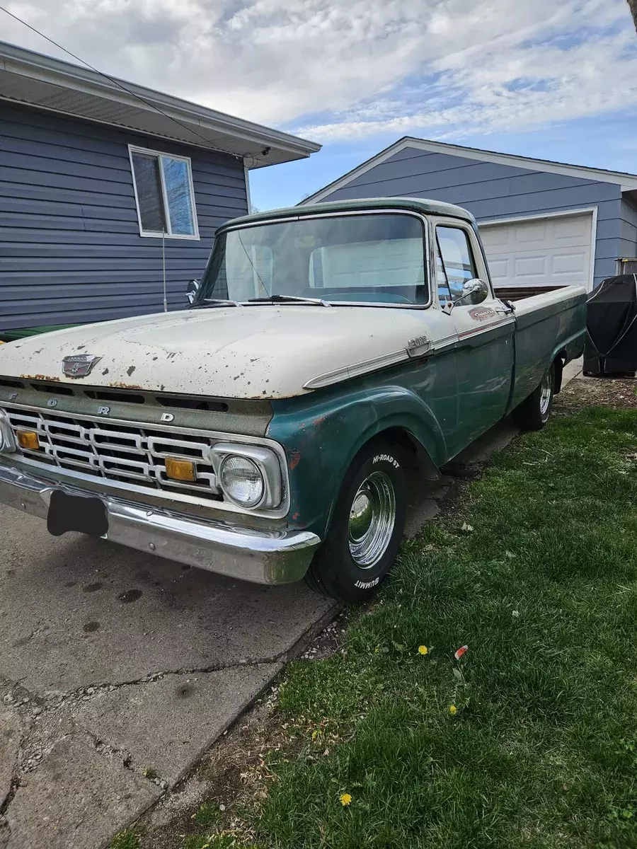 1964 ford f100 pickup green custom