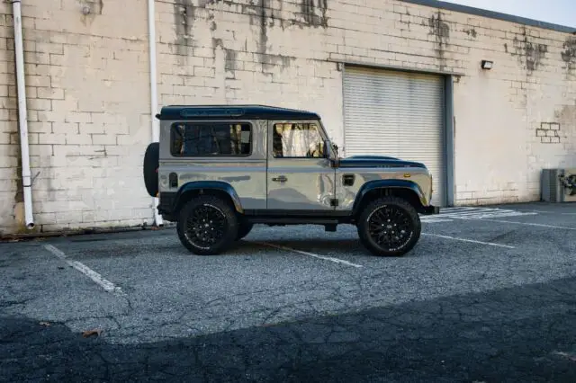 1987 land rover defender 90 restored and modified by e.c.d. automotive design