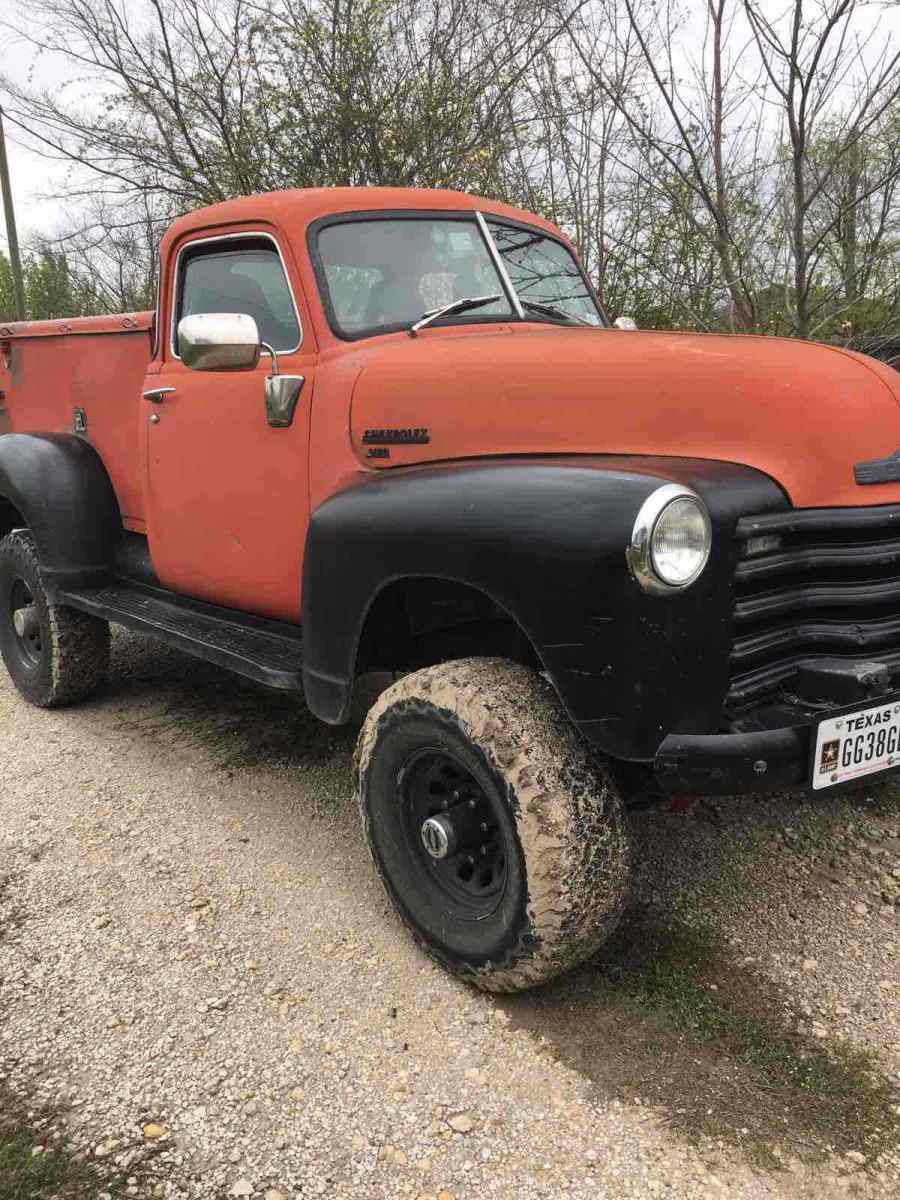 1949 chevrolet 5 window pickup pickup red 4wd automatic