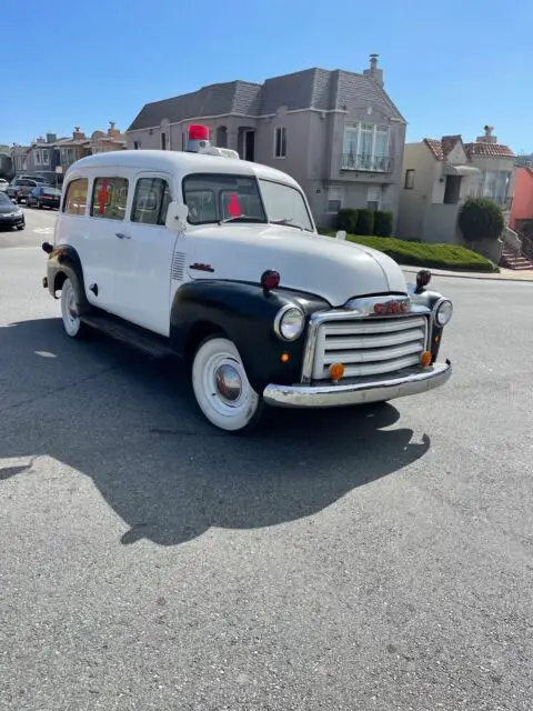 1952 gmc suburban van white