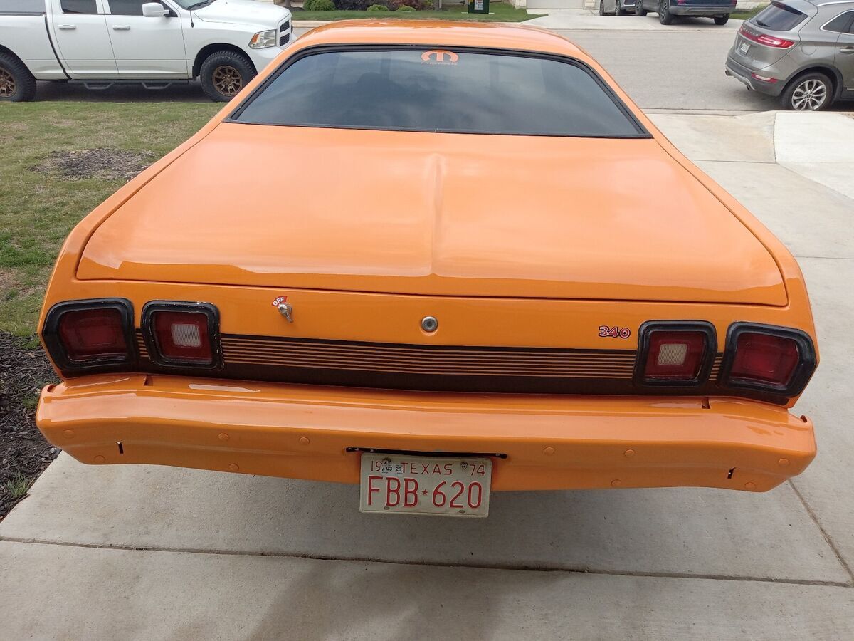 1974 dodge dart orange dart sport