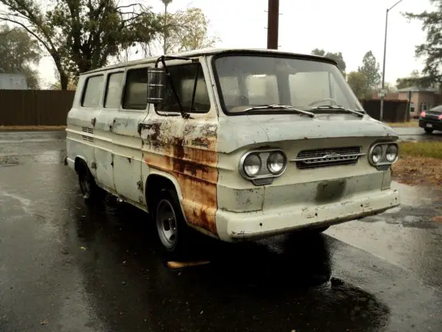 1962 chevy corvair greenbrier van california 99% rust free barn find no reserve!