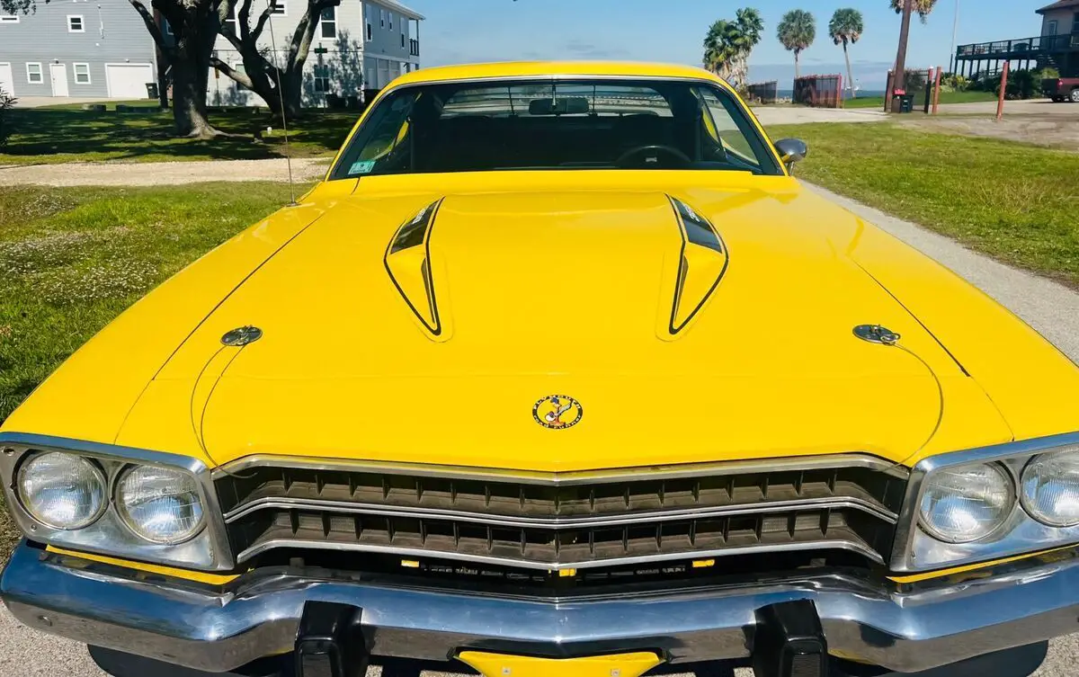 1974 plymouth road runner coupe yellow rwd manual