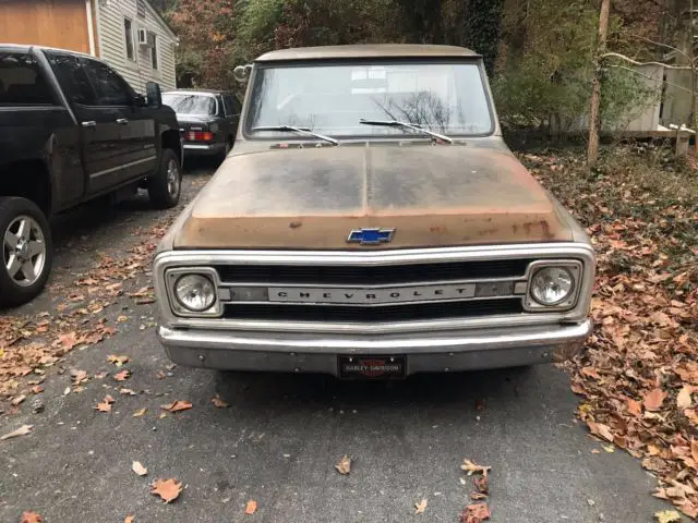 1970 chevrolet c10 pickup chevy c-10 manual 292 straight six shop truck
