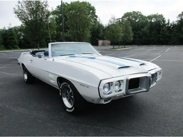 1969 pontiac firebird trans am convertible 400 ram air iii 4 speed white clone