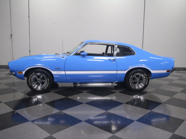super-slick maverick, freshly built 302 v8, 5-speed, sidepipes, front discs!!!