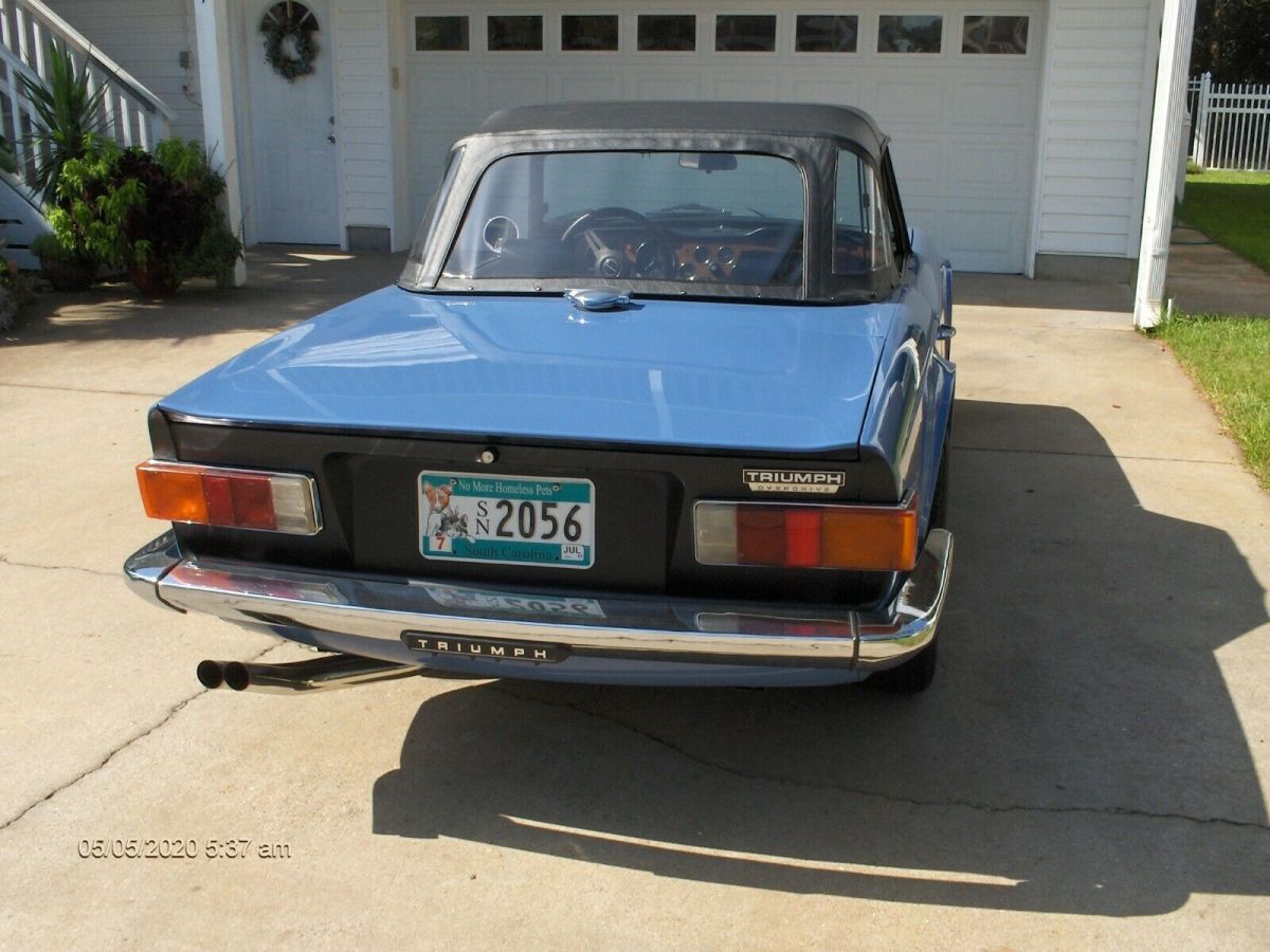 1975 triumph tr6 french blue