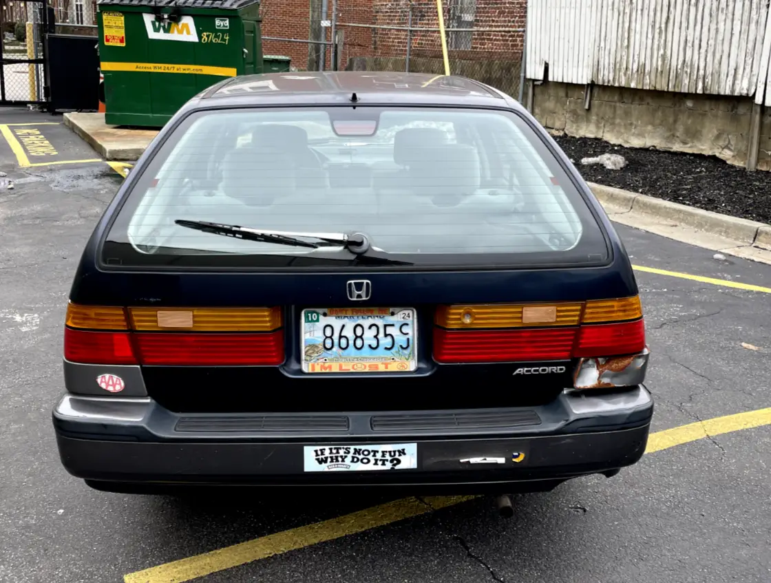 1992 honda accord station wagon rare standard trans - beater/road warrior