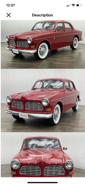 1964 volvo 122 sedan red rwd manual