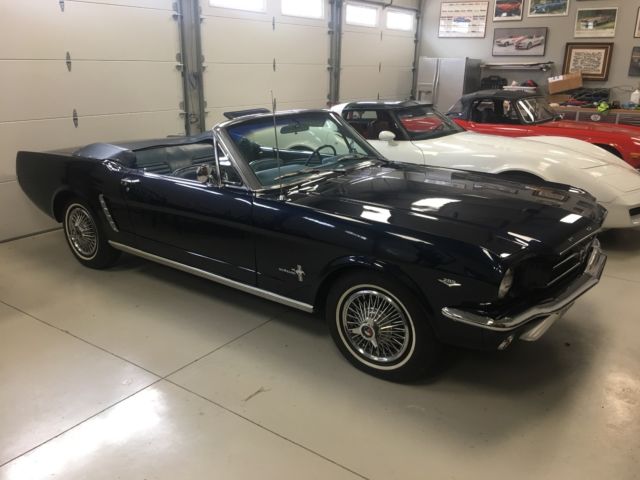 1965 ford mustang v8 automatic convertible a/c power top power brakes nice v/8
