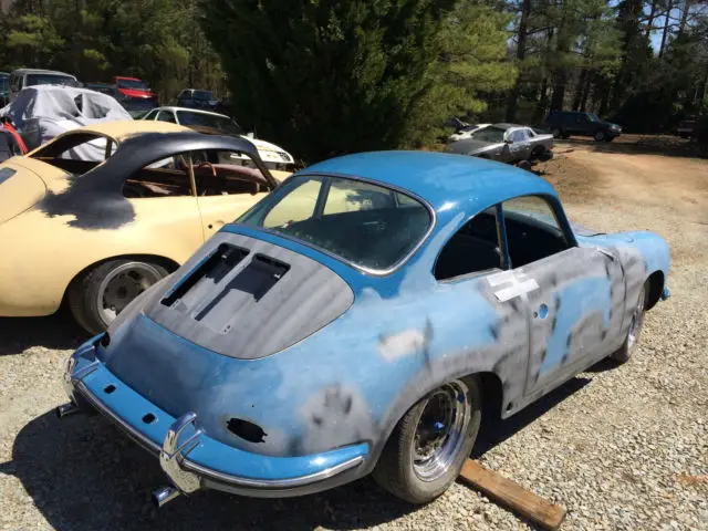 1962 porsche 356b coupe oslo blue