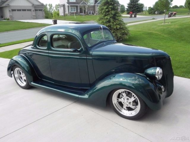 1936 ford coupe finest custom street rod, all steel, 125k invested, 350 tpi