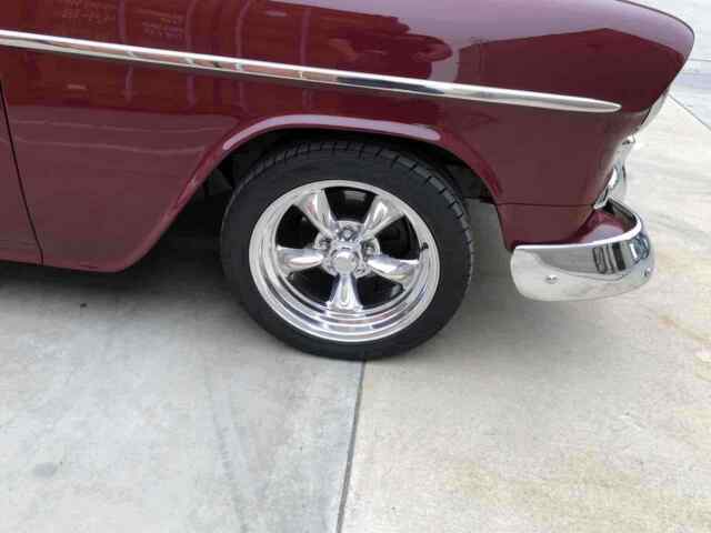 1955 chevrolet bel air sedan white rwd automatic