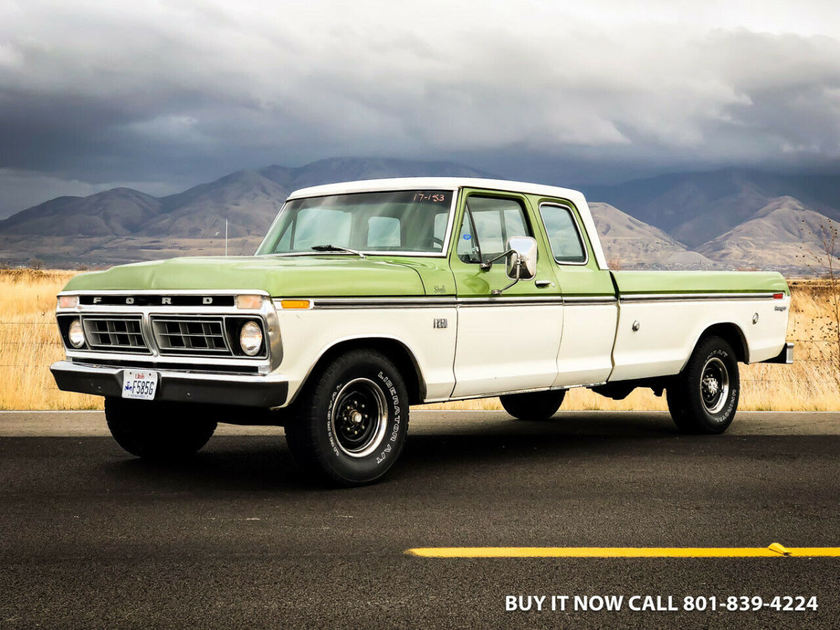 1976 ford f250 ranger super cab unrestored, factory ac, new rebuilt 460 v8