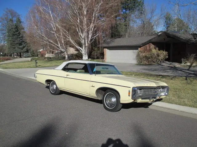 1969 chevrolet impala convertible v8 automatic power steering -top arizona title
