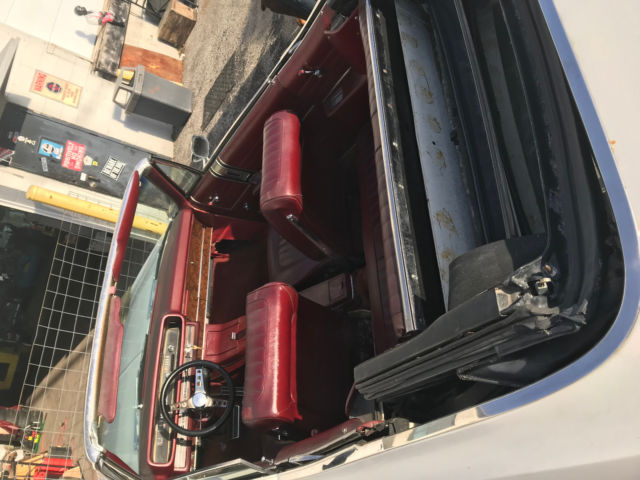 1968 ford galaxy xl convertible white with red/burgandy interior
