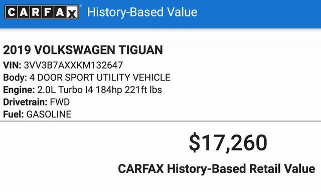 2019 volkswagen tiguan 2.0t sel