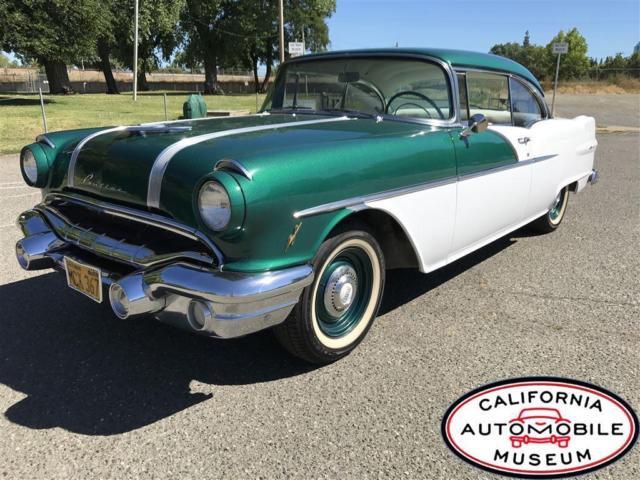 1956 pontiac chieftian 82,350 miles green/white v8 automatic