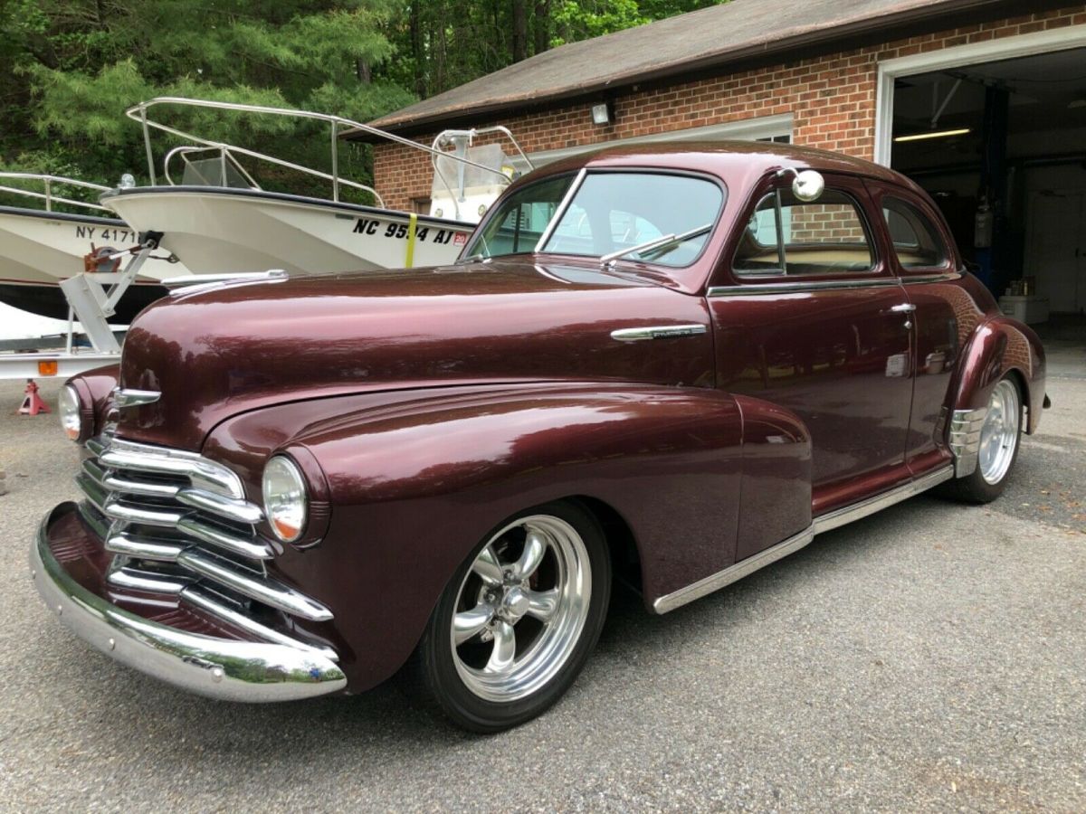 1948 chevrolet stylemaster 2 door coupe deluxe hot street rod old car classic