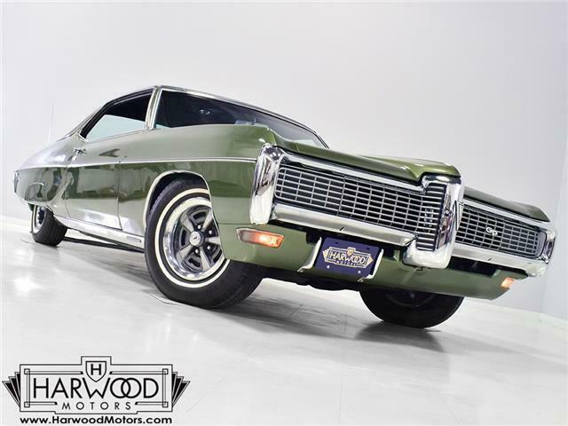 1968 pontiac grand prix hardtop 53125 miles vedoro green 400 cubic inch v8 3-s