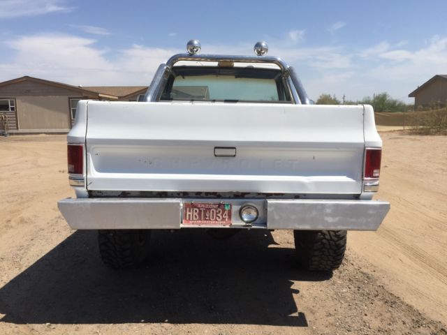 1977 chevy k10 silverado lifted shortbox 4x4 ac 6.6 400 az truck 99% rust free!