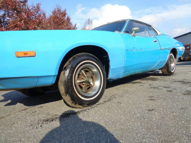 1973 dodge charger petty blue/barn find/southern car/20k miles