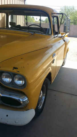1958 gmc 100 big back window, orig v8 and hydramatic trans no res ( chevy ford )
