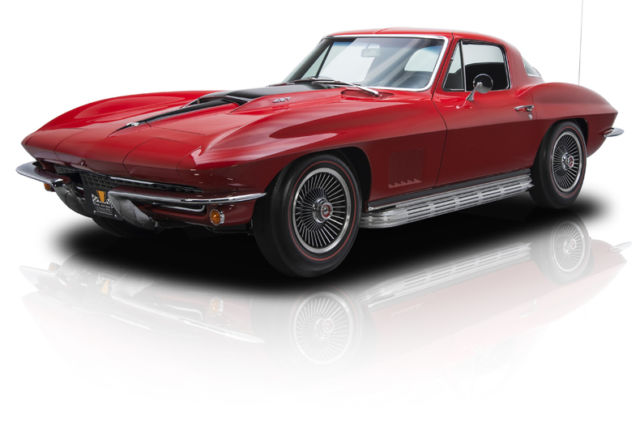 frame off restored corvette sting ray coupe 427/435 hp tri-power v8 m21 4 speed