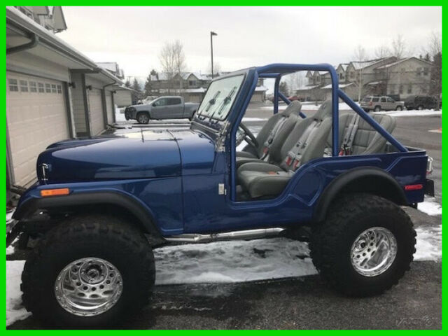 1977 jeep cj5 383ci chevy block motor 5-spd automatic 4wd suv 479 restore miles