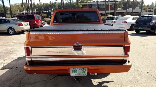 1982 gmc sierra custom new motor 383 stroker auto rwd orange tan brown chrome