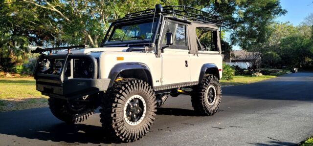 1994 land rover defender 90 suv white 4wd manual 90