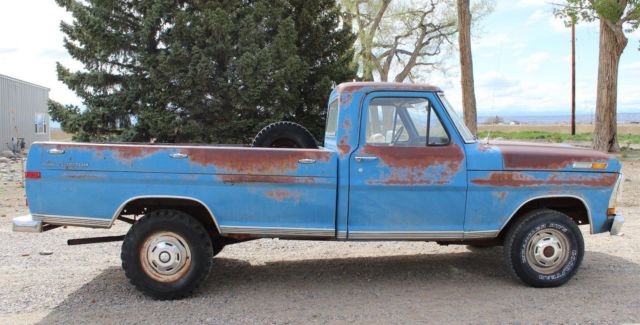 1971 ford f-100 4x4 4-speed pickup truck ~ original drive-line, paint, & body
