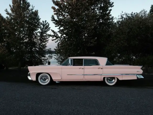 rare original 1958 lincoln capri 430 mel 4 door pink peach fins