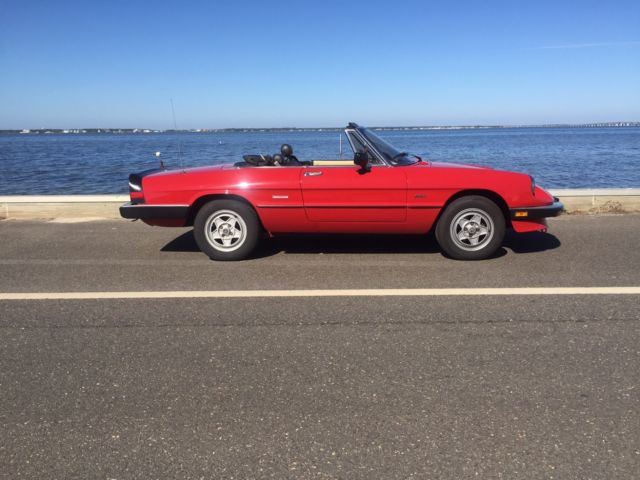 1988 alfa romeo spider graduate 2.0 litre