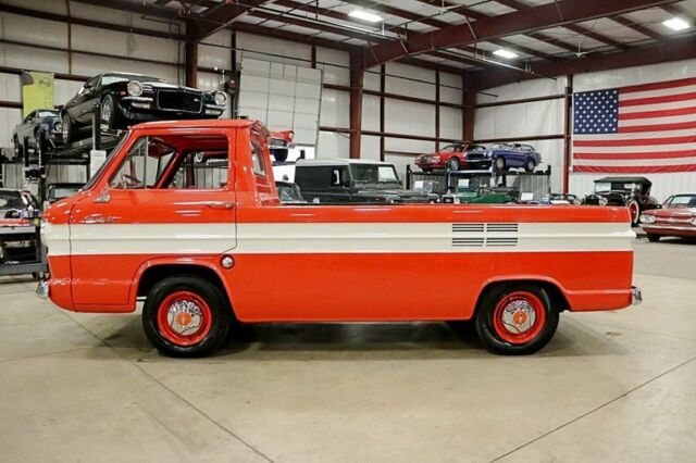 1963 chevrolet corvair 95 rampside 2386 miles orange pickup truck 164ci 6-cylind