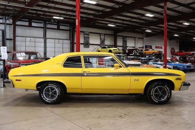 1973 chevrolet nova ss 24151 miles yellow coupe 350 v8 manual