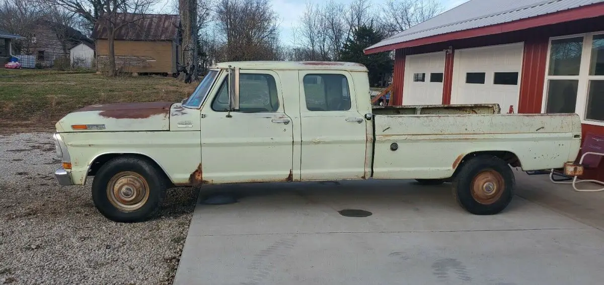 1972 ford f350 pickup green rwd manual custom