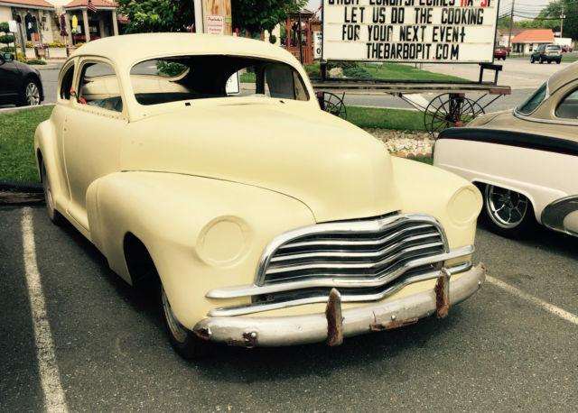 1948 chevrolet fleetline aero solid hot street rat rod project car chevy antique