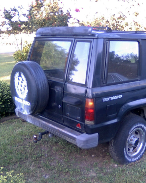 1990 isuzu trooper 4 wheel drive dark green parts vehicle