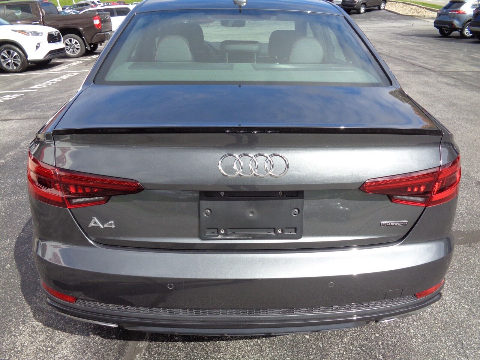 2019 audi a4 s line awd 2.0 quattro monsoon gray clean carfax
