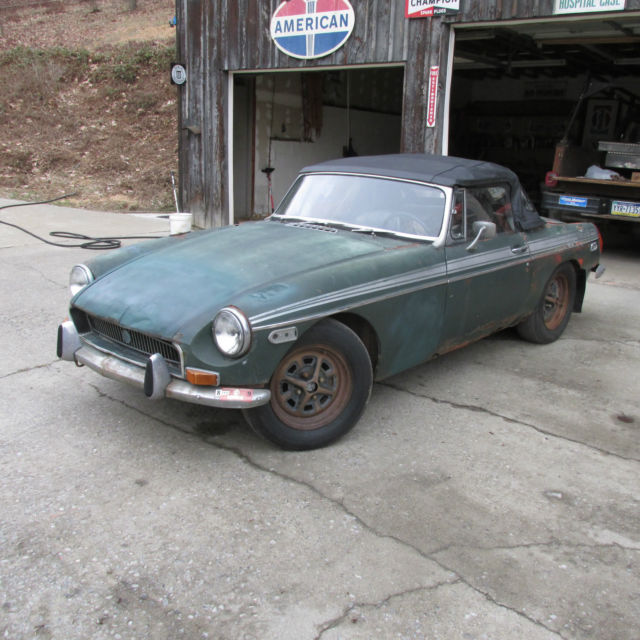 complete mgb for restoration or gnarly driver. rusty but rebuildable. low price