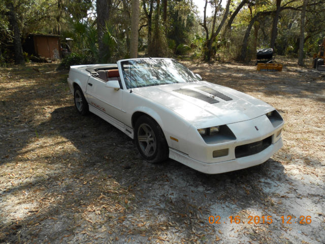 1989 chevrolet camaro iroc-z convertible 2-door 5.0l