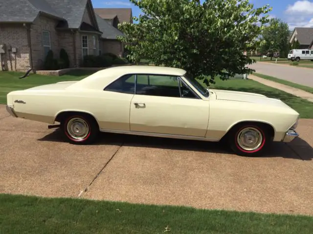 original lemonwood yellow 1966 chevrolet chevelle malibu sport coupe 300 ss396