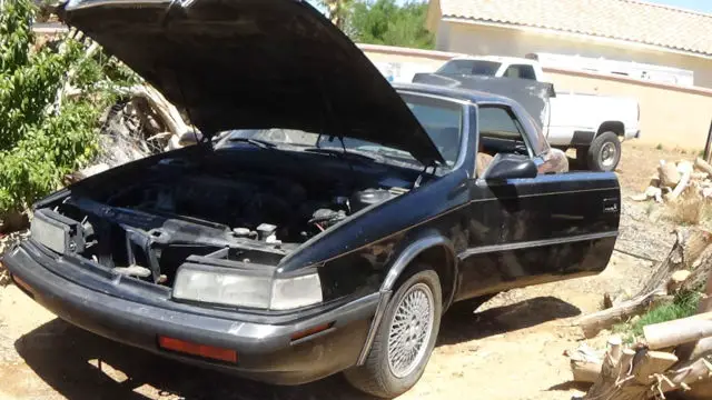 chrysler t c by maserati, black with a v-6 runs, runs and drives, not registrd