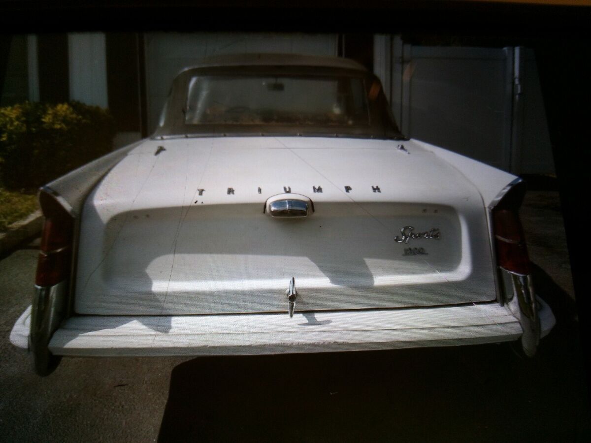 1966 triumph herald cabriolet convertible white