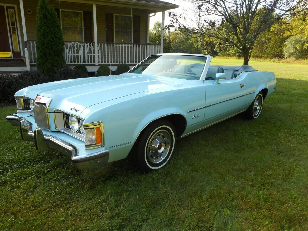 1973 mercury cougar xr-7 conv rare 351 cj 4bbl, fact duals 20k mi, all orig