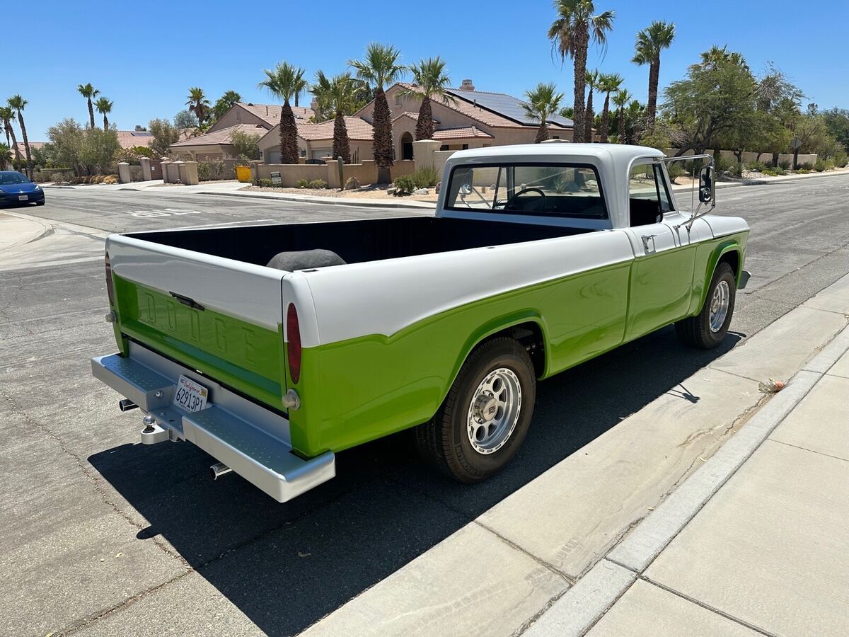 1969 dodge d150 pickup white rwd automatic