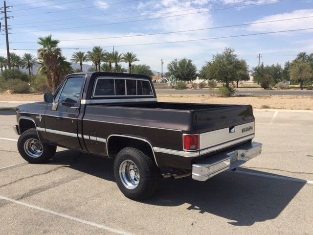 1984 chevy k10 4x4 silverado, root beer brown beauty, very original & clean