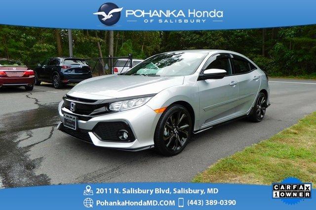 certified 2017 honda civic sport hatchback salisbury, md 21801 for sale in salisbury, maryland
